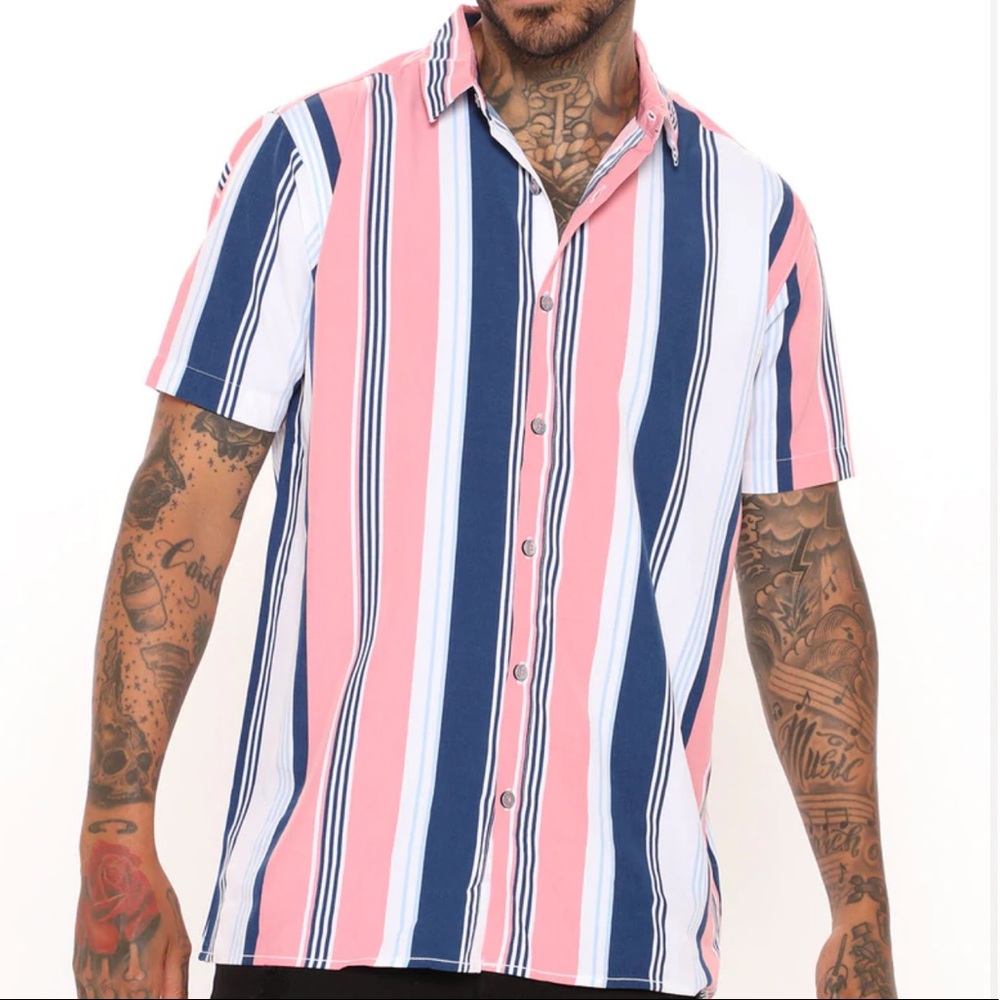 Fashion move short sleeve woven top